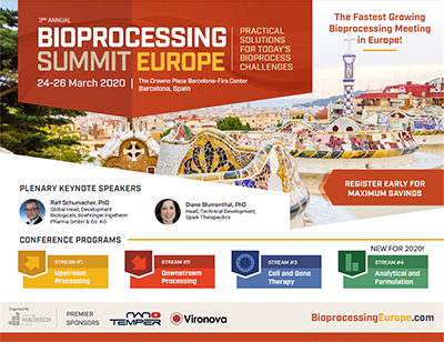 Bioprocessing Summit Europe 2020 Brochure