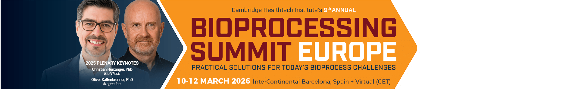 Bioprocessing Summit Europe 2026 Hero Banner
