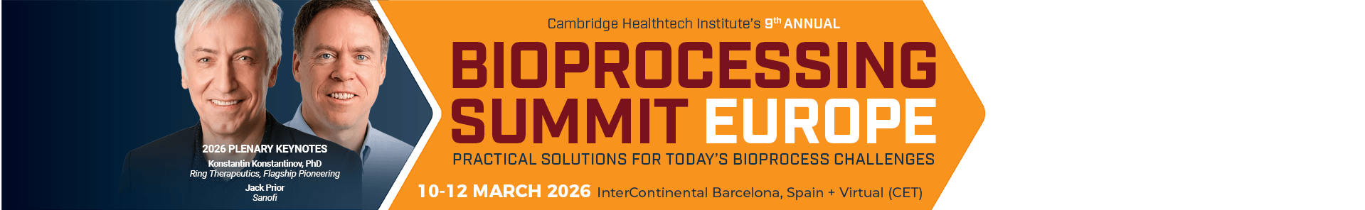 Bioprocessing Summit Europe 2026 Hero Banner