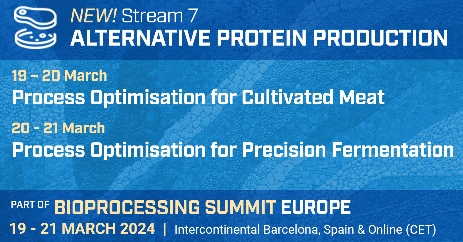 Alternative Proteins Stream Bioprocessing Summit Europe