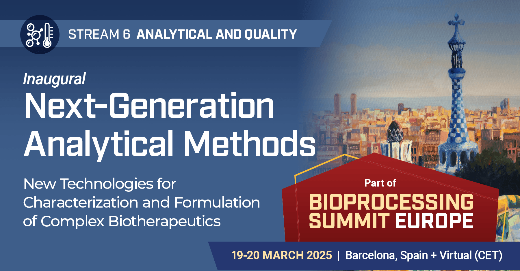 NextGeneration Analytical Methods Bioprocessing Summit Europe 1920 March 2025